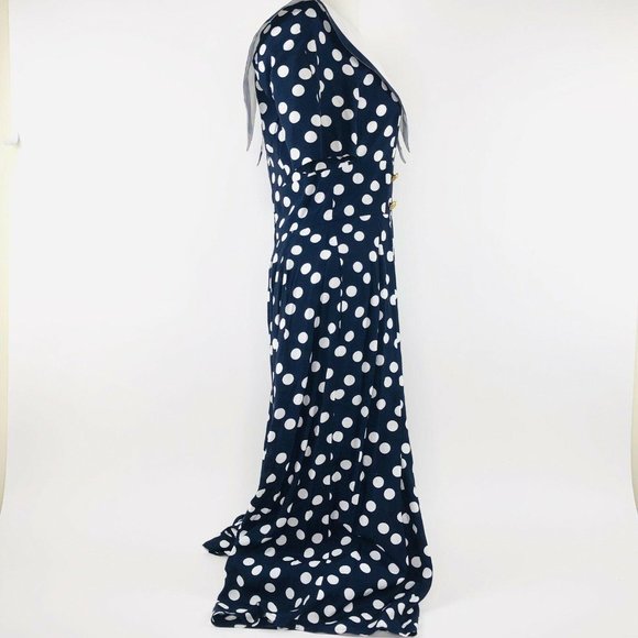 Maggie Boutique VTG Nautical Jumpsuit Culotte Wome - Picture 4 of 9